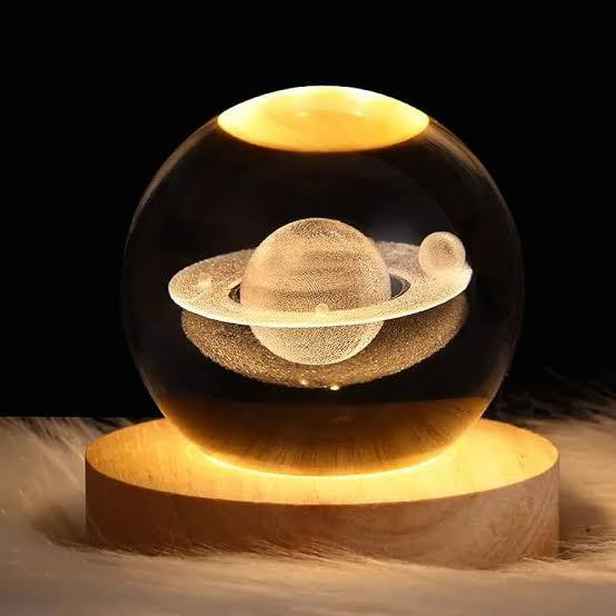 3D Crystal Globe Night Light